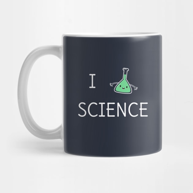 Kawaii I Love Science T-Shirt by happinessinatee